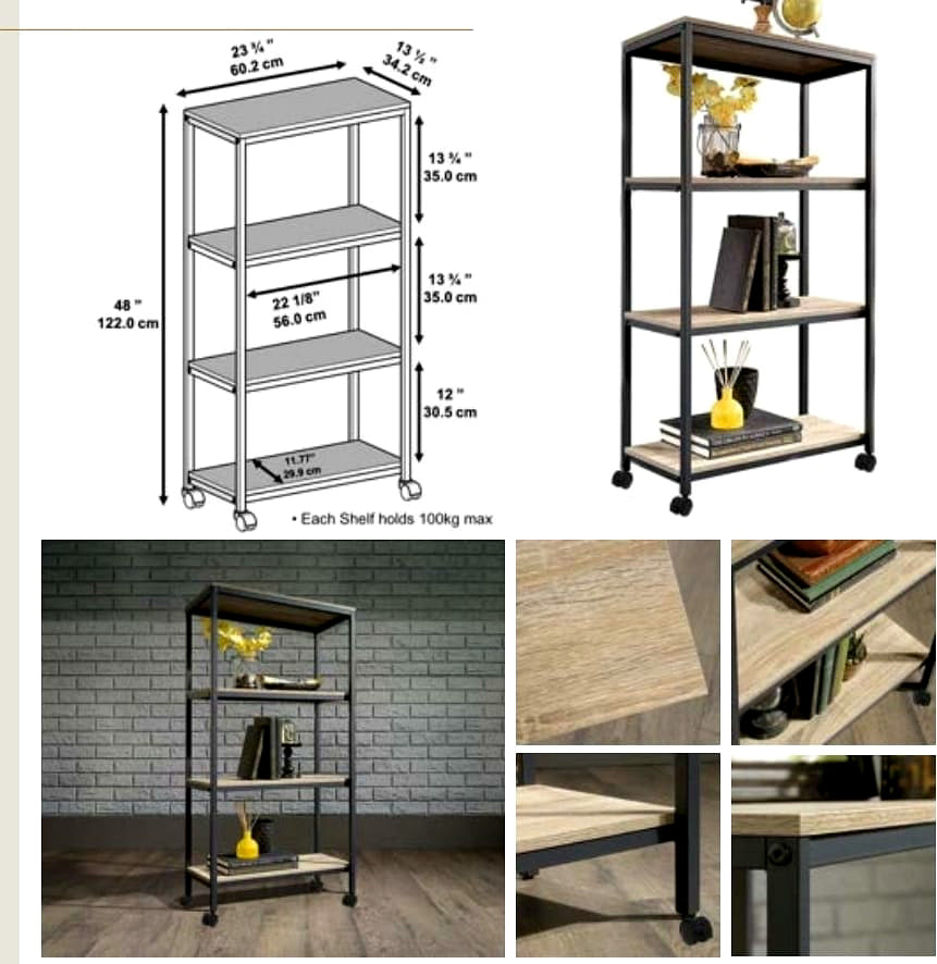 4 - Shelf Movable Rack