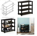 4 Tier Shoe Rack
