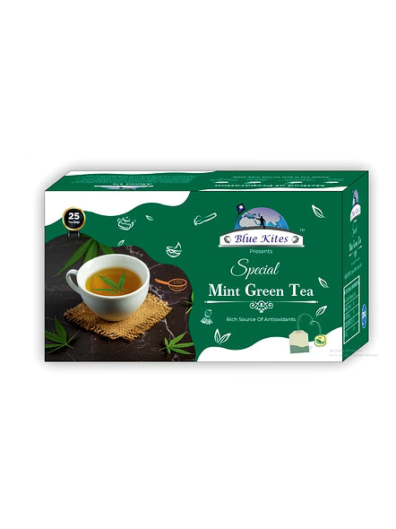 BLUEKITES SPECIAL MINT GREEN TEA