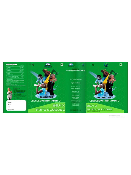 BLUEKITES GLUCOSE WITH VITAMIN D PACK OF 2