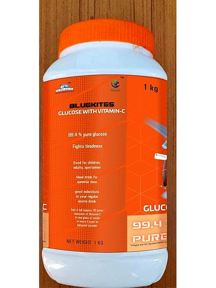 Bluekites Glucose with vitaminC Orange Energy Drink 1kg Pack of 2