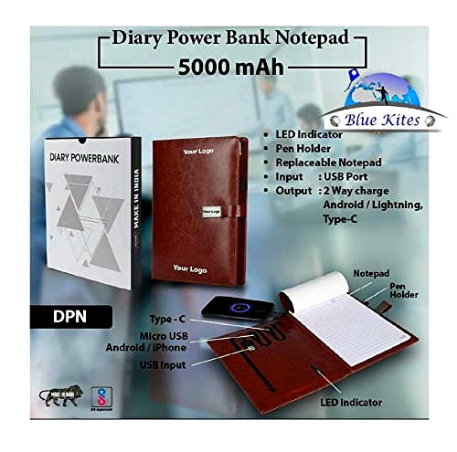 CORPORATE DIARY WITH POWERBANK AND CHARGING CORDS