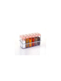 Bluekites Plastic Spice Jars 6 Pcs 14X22x8cm Multicolour