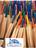 Bluekites cricket bat extra small season or matches ball double blade kashmiri willow