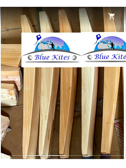 Bluekites cricket bat extra small season or matches ball double blade english willow